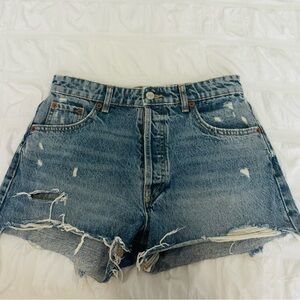 Zara blue denim Jean shorts